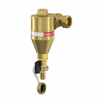 Сепаратор шлама Flamco Clean T, DN25, PN10, Kv 24 м3/час, от -10°C до +120°C