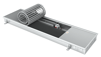 Конвектор EVA с вентилятором: глубина 125 мм, ширина 303 мм, длина 3000 мм